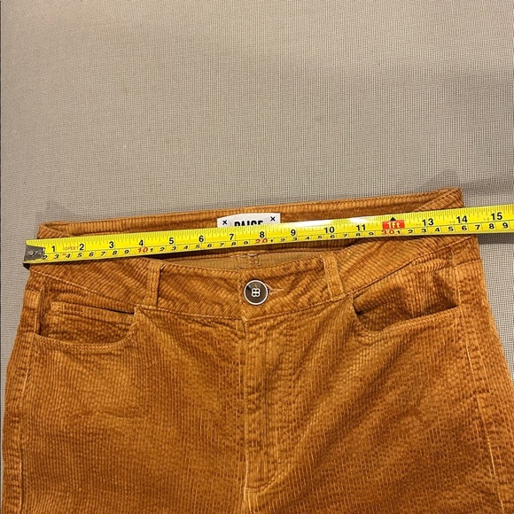 Paige Orange Rust Hoxton Corduroy Cropped Cords Women's Size 28 - Picture 4 of 12